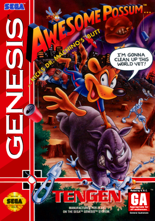 Awesome Possum kicks Dr. Machino's Butt!