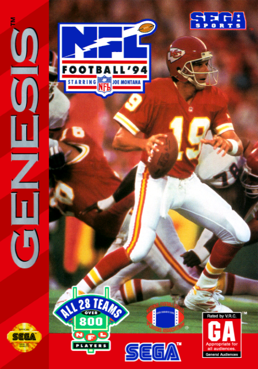 NFL Football 1994 star. Joe Montana